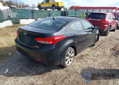 2013 Hyundai Elantra Gls/Limited from USA, damaged, VIN KMHDH4AE9D4609304